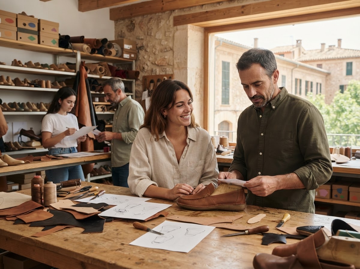 Zapatos Camper equipo analizando datos financieros para optimizar decisiones de inversión